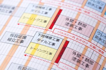 建築作業の工程表